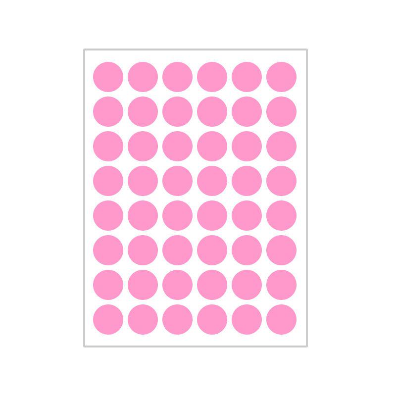 10 Colors Mixed Polka Dot Round Label Stickers: Small & Large, Red, Yellow, Blue, Green, Pink, White, Black, Orange