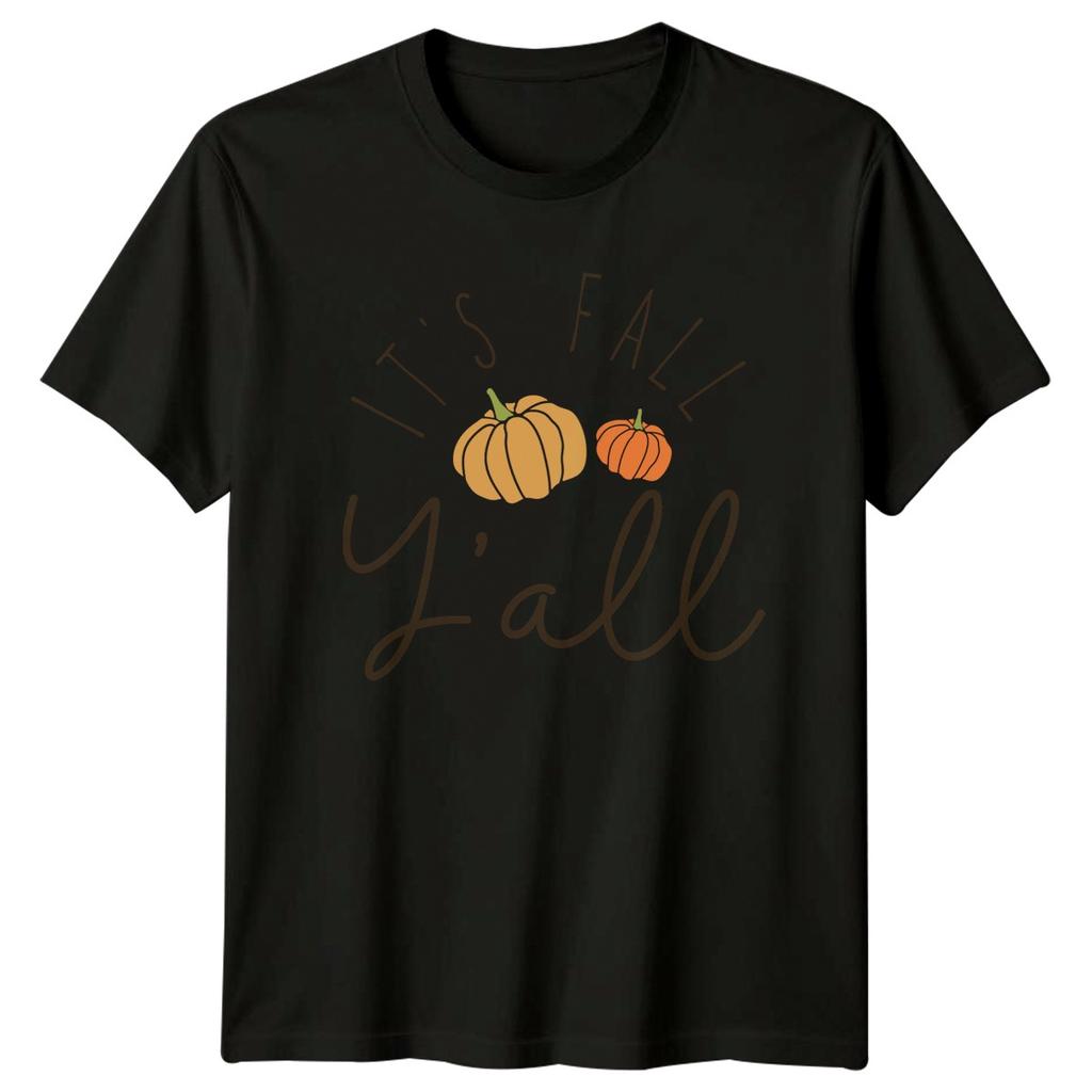 Its Fall Yall TShirt Pumpkin Autumn Harvest Seasonal Gift For Him And Her