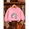 European sizes A Brightly Colored Print Pattern, a Comfortable And Skin-Friendly Round-Neck Sweatshirt for  Kids, Perfect for Everyday Wear