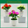 Realistic Rose Flower Decor With Injection Molding For Office And Living Room