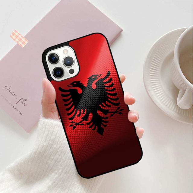 Чехол для телефона с флагом Албании и флагом Албании для iPhone 13 11 12 Pro Max mini XS XR X 8 Plus 7 SE 2020 6S 5S Coque Shell