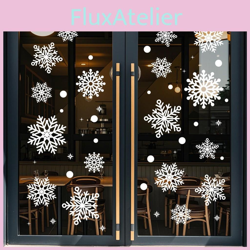 Christmas Stickers Window Set With Snowflake Design For Decoration Festive