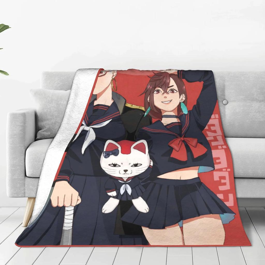 Seiko Ayase Dandadan Plush Blanket for Kids and Adults Soft Flannel Throw Blanket Warm Bedspread for Bedroomized Quality