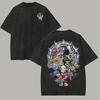 Saint Seiya Anime Lover Washed T-shirt Year Round Clothing High Quality Personality Clothes Plus Size Unisex New Model Streetwear Trendy Cotton