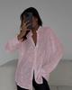Women's Multicolor Sequin Long Sleeve Shirt