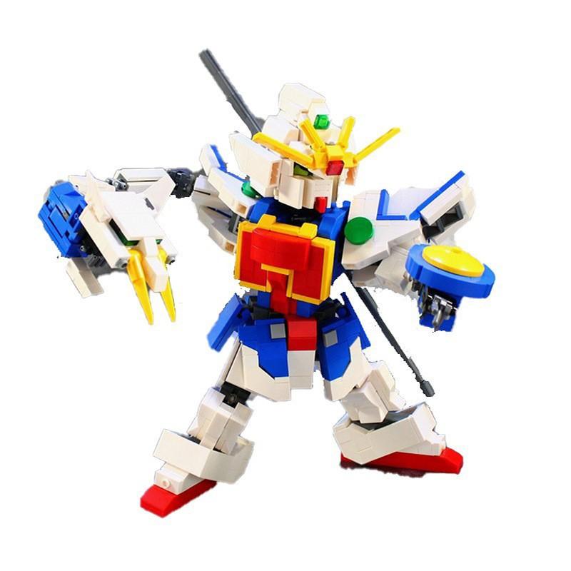 M Building Block Compatible With Lego Creative Mobile New Century Gundam X Five Small Strong, Heavy Gunner Assembled Mecha Model