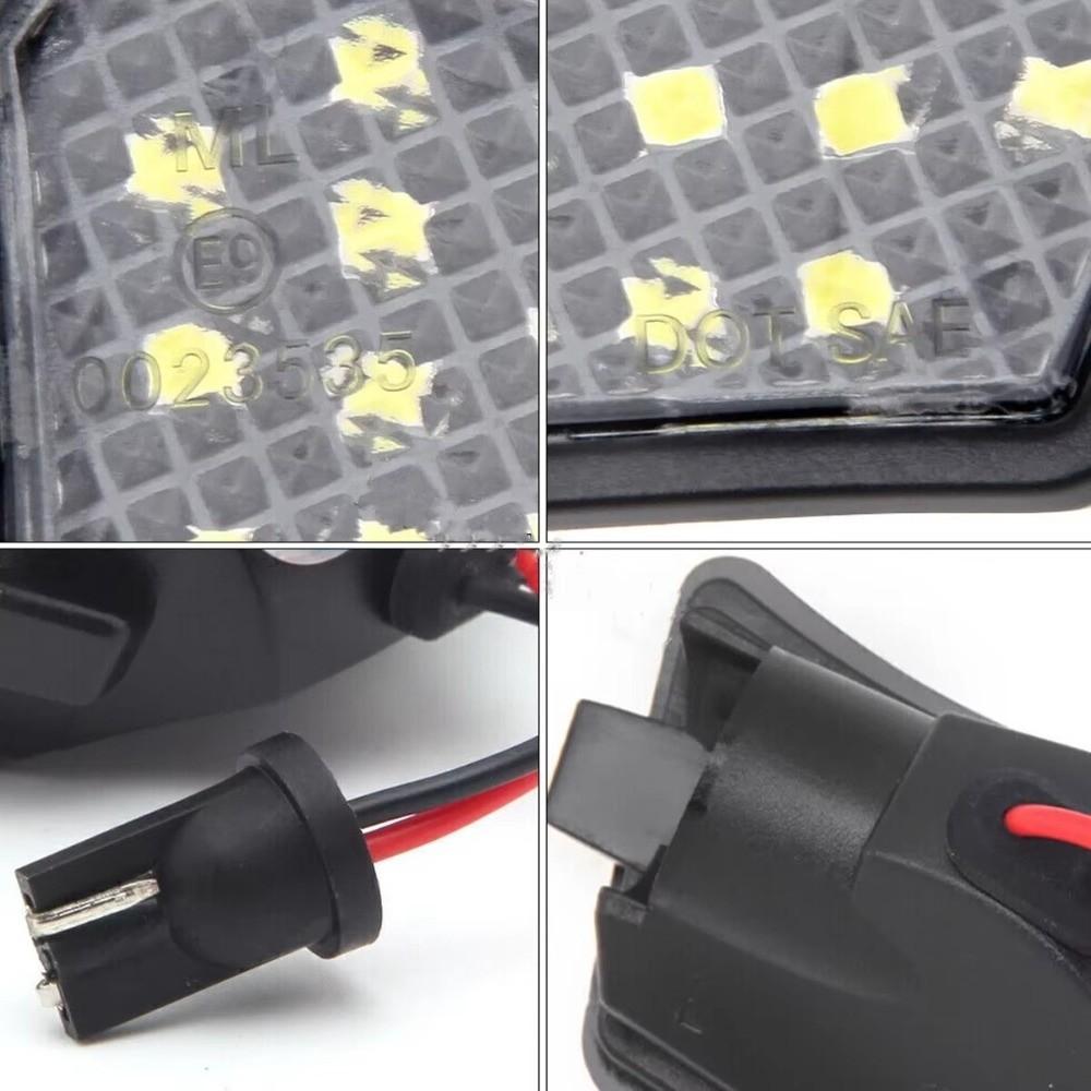 2 Stück Auto-Seitenspiegel-LED-Pfützenlicht für Geeignet für Volvo S60 S80 V50 V70 XC70 XC90 Jaguar XJ