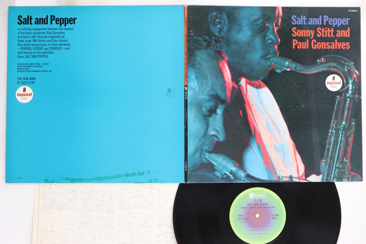 

LP Record SONNY STITT, PAUL GONSALVES - Salt And Pepper YP8590AIPROMO ABC IMPULSE 1977 Japan Jazz Used