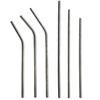 Bends Stainless Steel Straws Diameter 6mm Cold Drink Tube Reusable Metal Straw