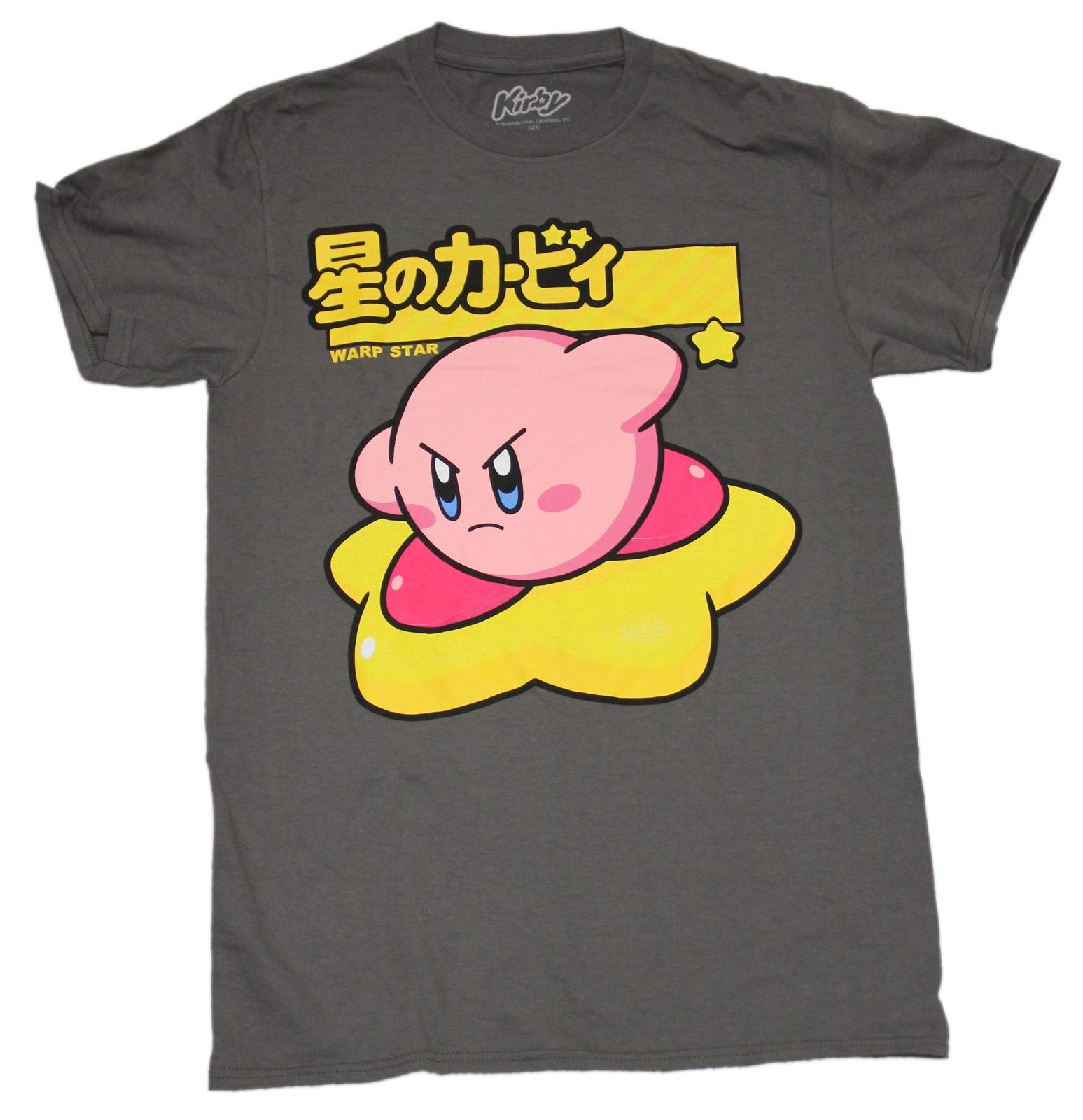 Kirby New Adult T-Shirt - Star Riding Kanji Kirby Inage S