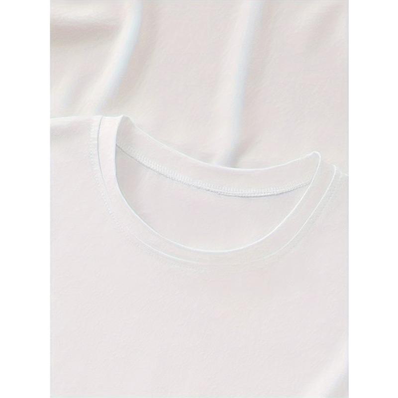 European size Day, Teachers' Day Short Sleeve T-Shirt, Apple, Bow Pencil Letter Printed Crew Neck T-Shirt, Casual Shoulder Short Sleeve Summer T-Shirt