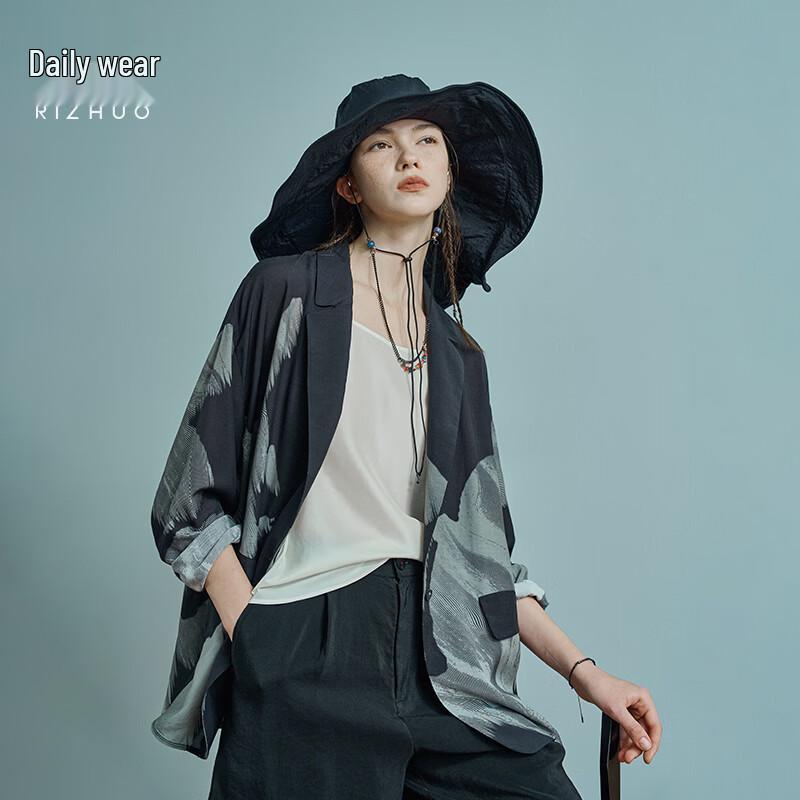 Rizhuo Tencel Linen Blend Blazer Jacket S