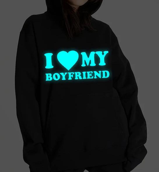 

Толстовка с капюшоном I Love My Boyfriend Girlfriend XXXL