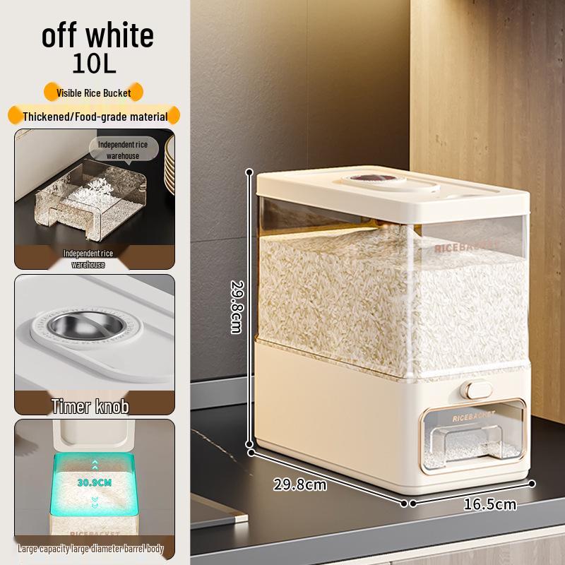 Household Food-Grade Sealed Rice & Flour Storage Container – Insect & Moisture Proof