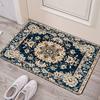 Mandala Floral Pattern Traditional Modern Bohemian Geometric Door Mat Decorative Elegant Carpet Rug for Entryway Home Decoration