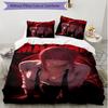 3pcs Duvet Cover Set (1*Duvet Cover + 2*Pillowcase, Without Core), Makima Chainsaw Man Print Soft All‑Season Bedding Set, Home Bedroom Decor Gift