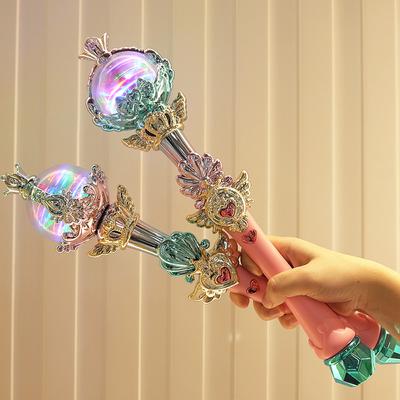 Light Music Star Magic Wand, Hand-Held Luminous Fairy Wand, Electric Light Wand Scepter Children'S Toy