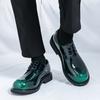 New Men Derby Shoes PU Lace Up Low Heel Round Toe Business Formal Men Shoes