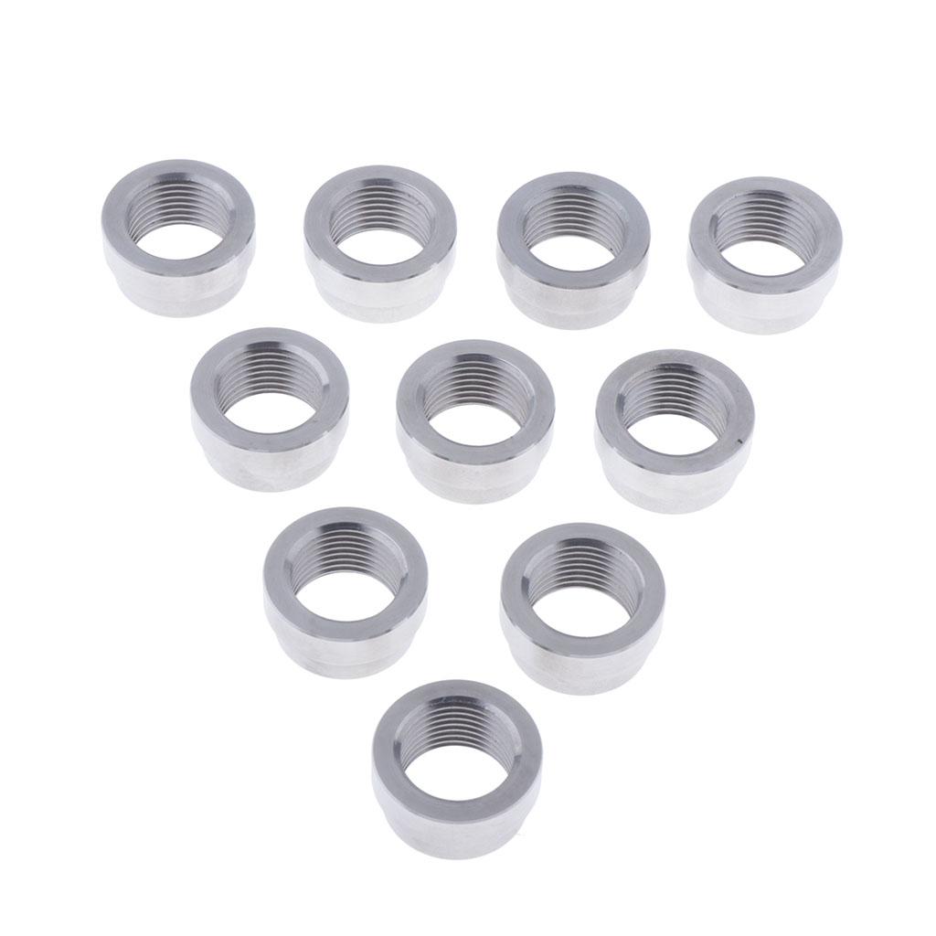 O2 Sensor STEPPED Nut Recess Bung X 1.5 Threads - 10pcs
