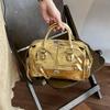 Truck Driver's Windbreaker Large-capacity Shiny Rivet Crossbody Bag On One Shoulder