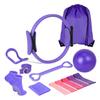 13Pcs/Set Yoga Fitness Kit with Pilates Ring Yoga Ring Ball Grip Socks Booty Band Figure 8 Resistance Band Stretching Belt Home Gym Fitness Equipment