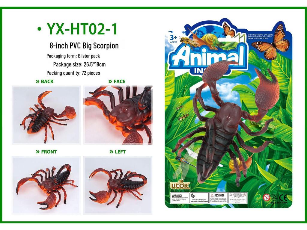 Large Insect and Reptile Toy Models: Scorpion & Spider Simulation