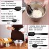 6Pcs Non Stick Spatula Set Cooking Utensils Set Silicone Cream Butter Cookie Cake Spatula Baking Pastry Scraper Spatula Turner