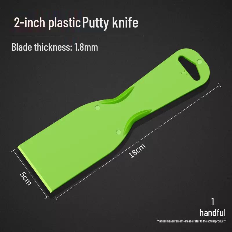Plastic Putty Knife: Versatile Scraper for Dirt, Wallpaper, Glass, Tile, Glue, and Grout.