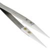 FEITA Precision Ceramic Tweezers with Heat-Resistant and Anti-Magnetic White Sharp Ceramic Tips - for Electronic Repair, DIY Hobbies (1 Piece)