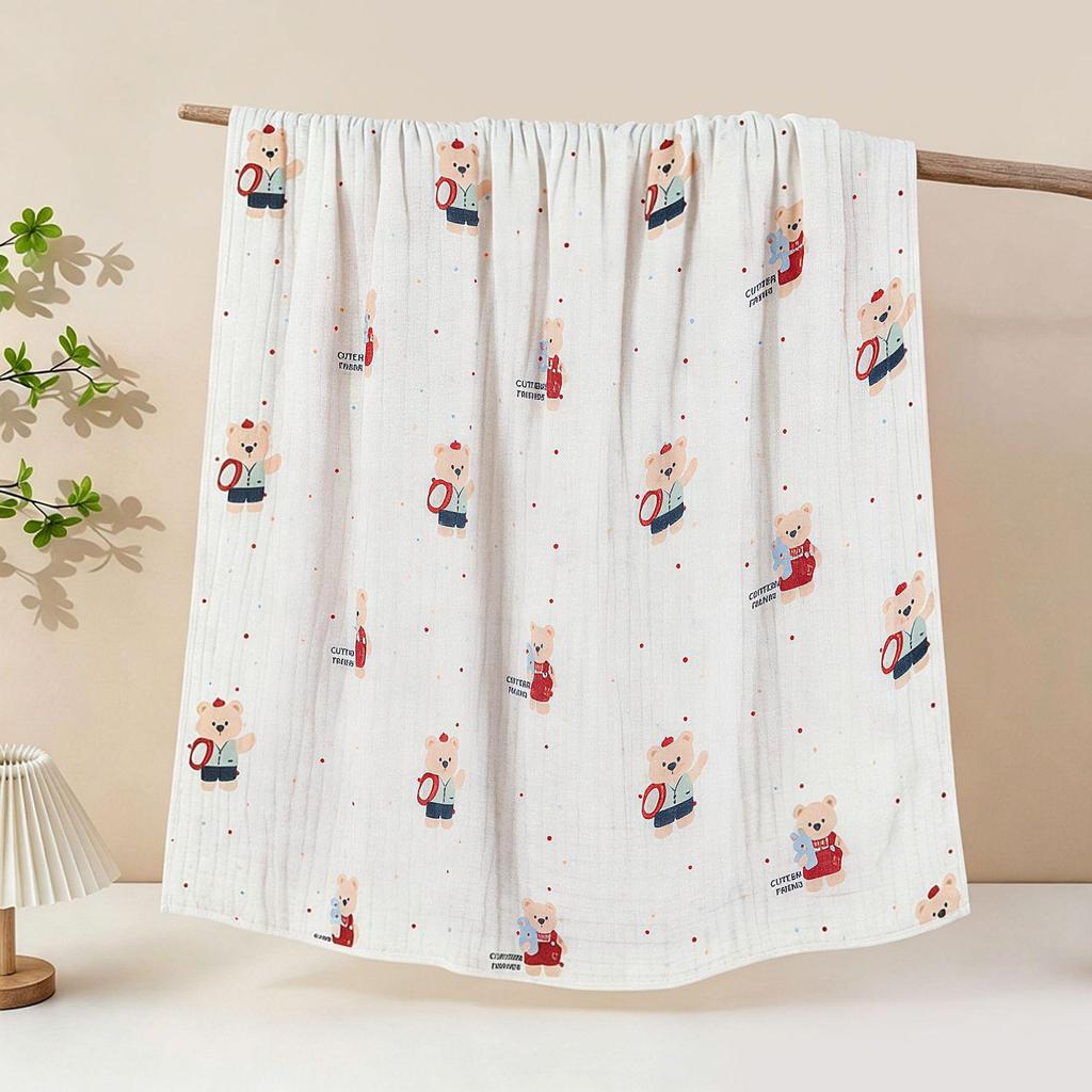 Soft Cotton Baby Gauze Bath Towel & Blanket for Newborns - Mother-Baby Grade