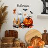 Pumpkin Ghost Halloween Candle Living Room Entrance Home Decor Wall Stickers