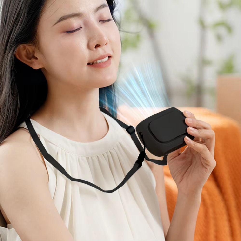 Low Noise Handheld Mini Fan 3 In 1 Desktop Electric Blower Hanging Neck Fan Outdoor
