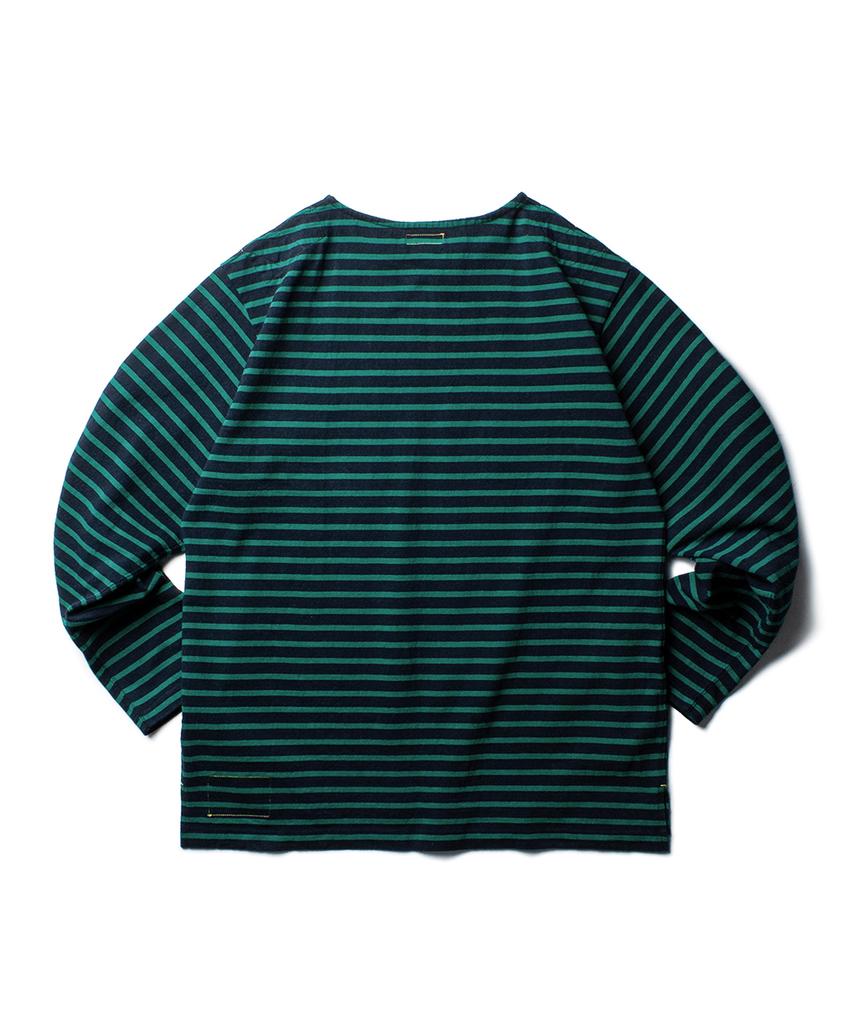 Deoleseukyu Classic Striped L/S Tee [Ink Navy]