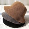 Cotton and Linen Fisherman Hat Women's Summer Breathable Knitted Basin Hat Versatile Straw Hat Artistic Top Hat Sun Protection and Sunshade Hat