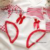 Japanese Sweet Princess Plaid Lace Trim Cotton Thong - Women's Breathable & Comfortable Style