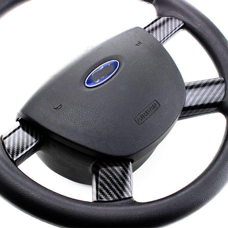 

Декоративные наклейки из нержавеющей стали и АБС-пластика для отделки рулевого колеса Ford Focus 2005-2014