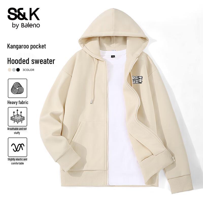 

Baleno Men s S&K Series Panda Graphic Zip-Up Hoodie 2XL