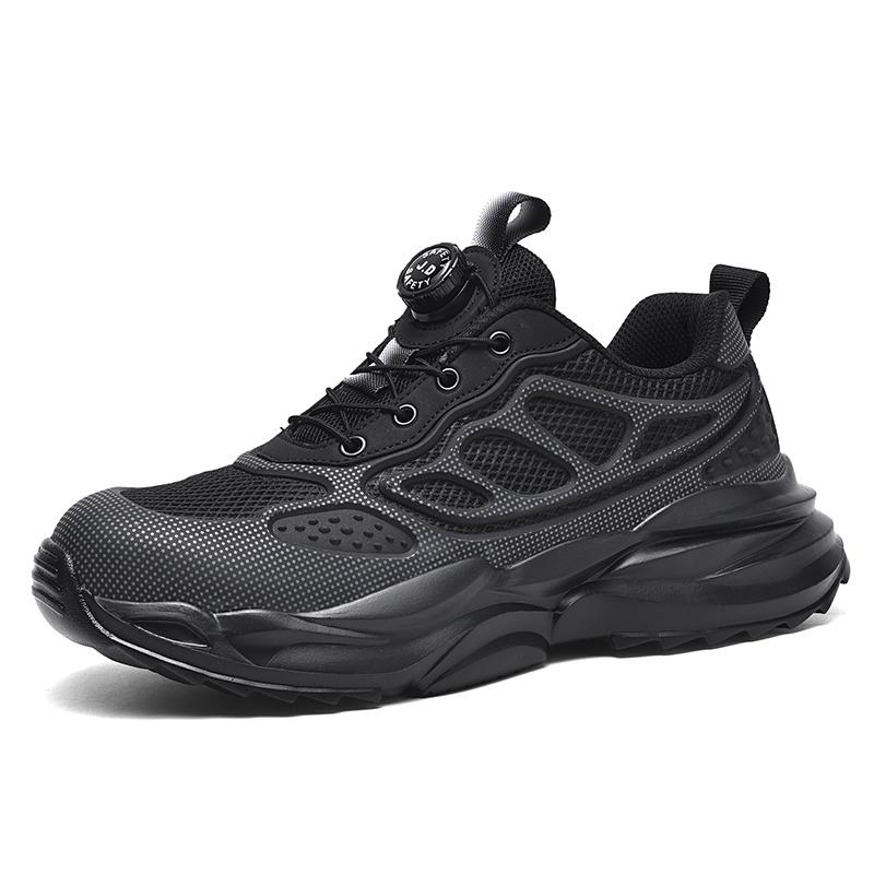 Men Steel Toe Kevlar Safety Work Shoes Anti Smash Anti Puncture Industrial Construction Protective Work Footwear Sizes 36-47