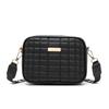 Bag Women's New Plaid Embroidered Iron Sheet Solid Color Webbing Crossbody Small Square Bag Casual Camera Bag