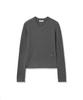 Lougeu Ribbed Slim V-Neck Knit_Gray