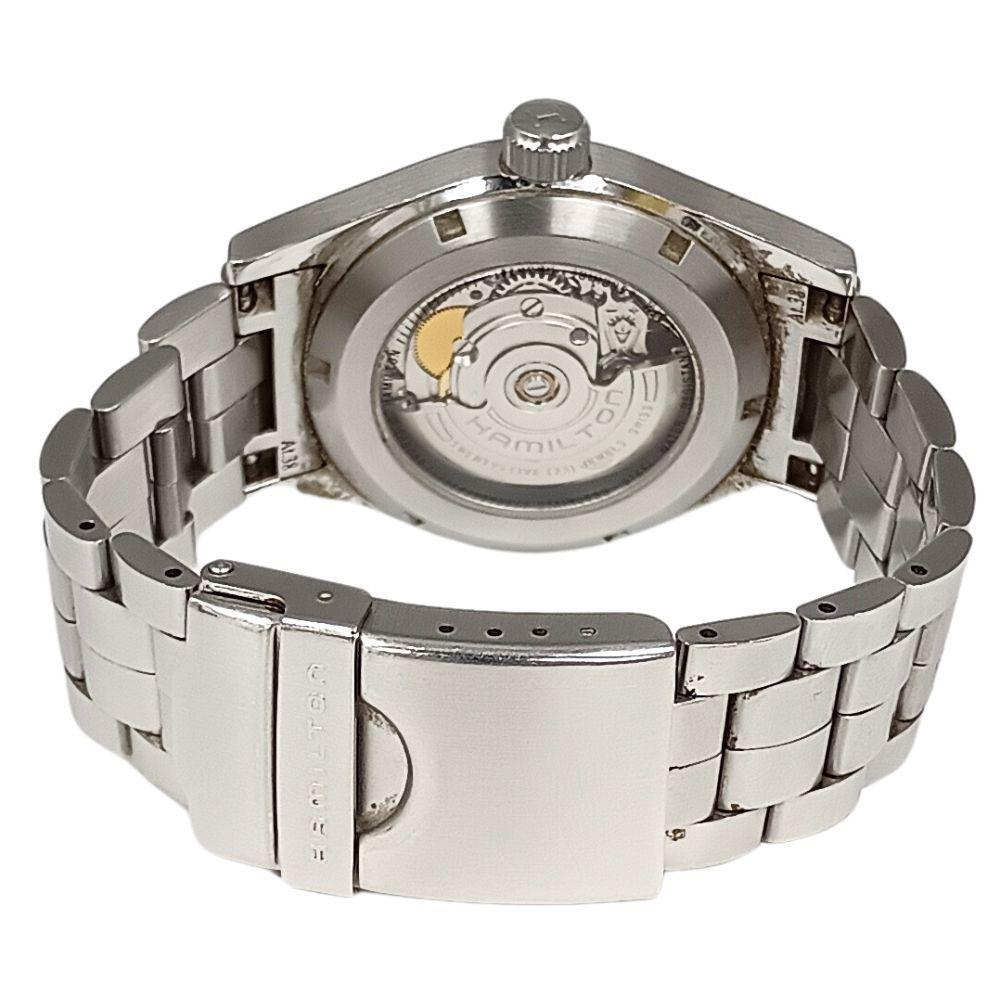Used HAMILTON Khaki Field Back Skeleton Automatic Men's Watch Genuine / C1164