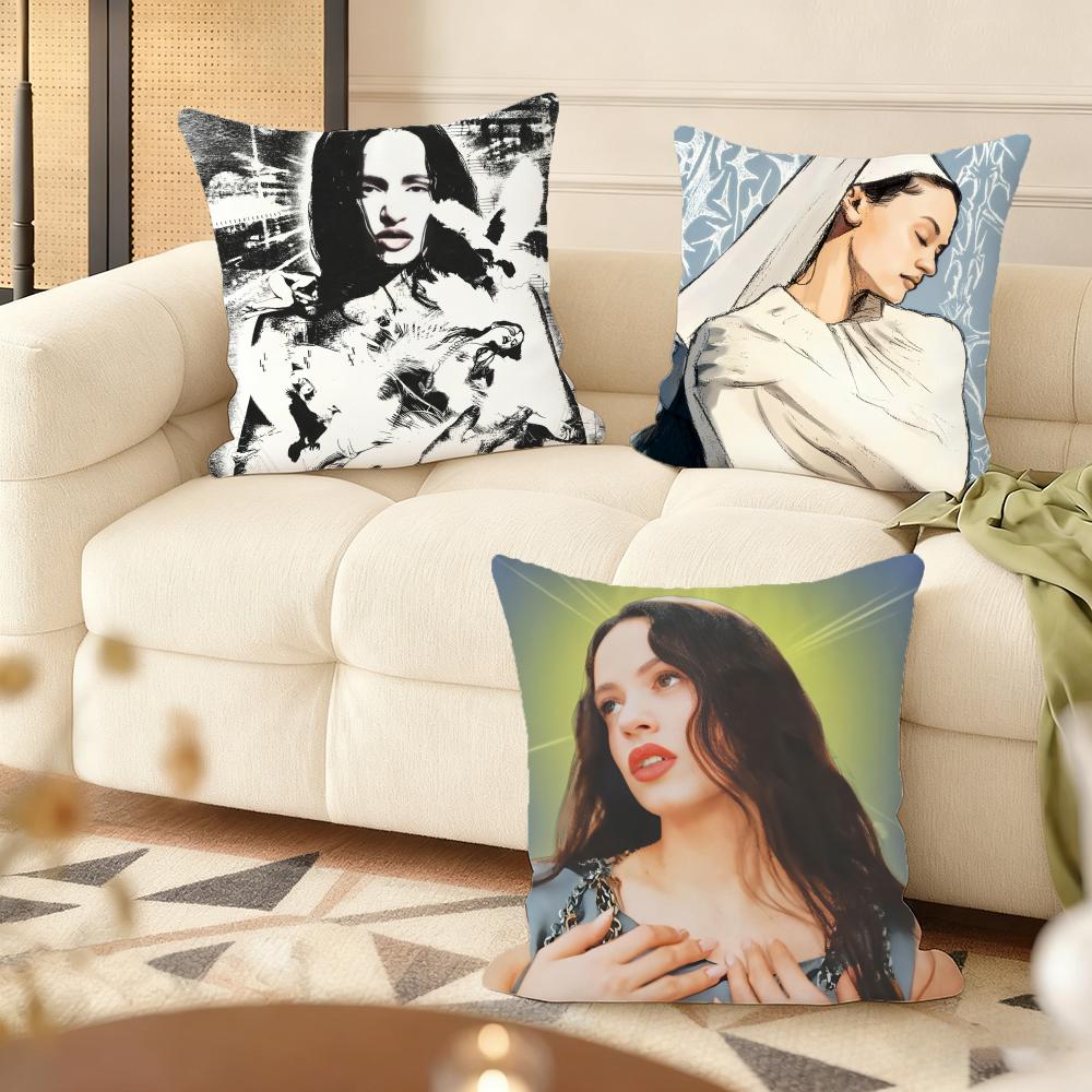 R-Rosalia Lux Cushion Cover Soft Short Plush Pillow Cover Smooth Cozy Texture Aesthetic Cushion Case Home Decor