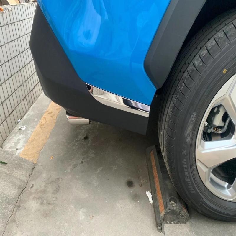 For Toyota RAV4 RAV 4 XA50 - Stainless Steel Front Rear bumper Corner Protection Strip Cover Trim Decorative