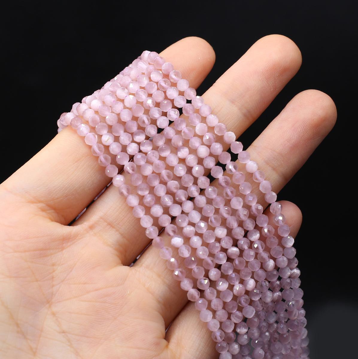 

Грановані намистини з натурального каменю Опалові ізоляційні намистини Підвіски для виготовлення ювелірних виробів Намисто своїми руками Браслет Сережки Аксесуар 3mm