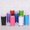 20oz Double Wall Vacuum Insulated Stainless Steel Travel Mug With Threaded Lid Car Camping Office Use