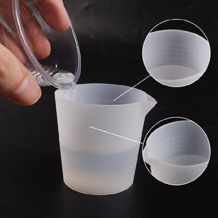 2 Pcs Non-Stick Mixing Cups Precise Scale Toning Cups Silicone Measuring Cup