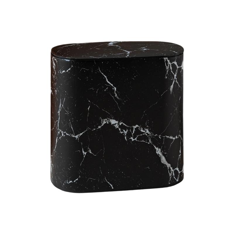 Modern Design Press Open Trash Bin Waste COntainer Basket For Home Kitchens Bathroom Narrow Space Garbage Can