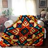 Bohemian Style Throw Blanket  Southwestern Geometric Tapestry Vintage Woven Throw Blankets Upgraded Material  Super Soft
