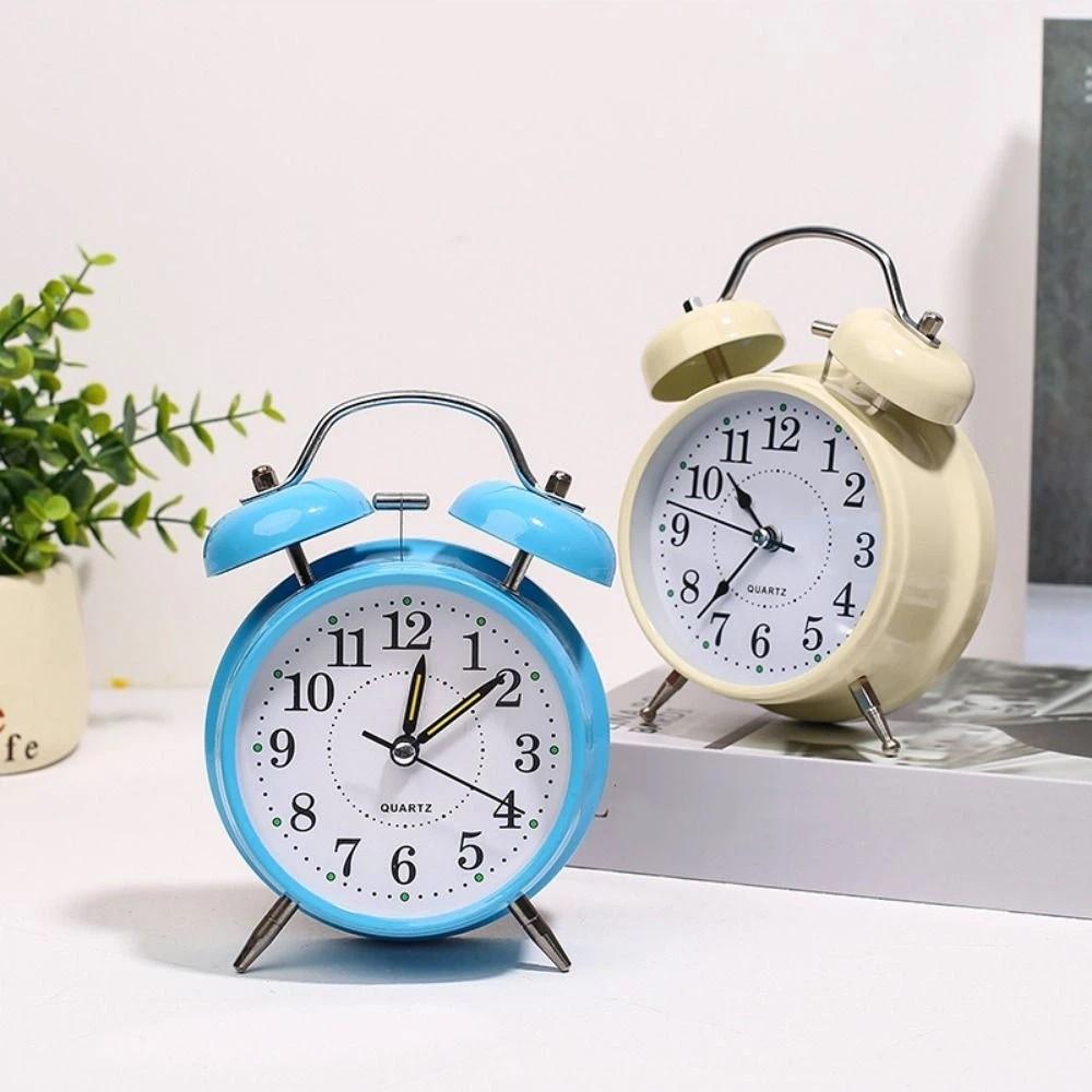 Vintage Creative Classical Alarm Clock 3in Super Loud Retro Alarm Clock Mute Type Double Bell Bell Alarm Clock Students Learning2