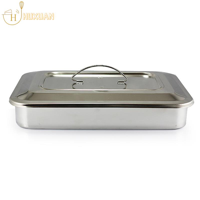 Dental Tray Surgical Nursing Lid Medical Equipment Steriliser Container For Dentist Storage Box Stainless Steel Instrument